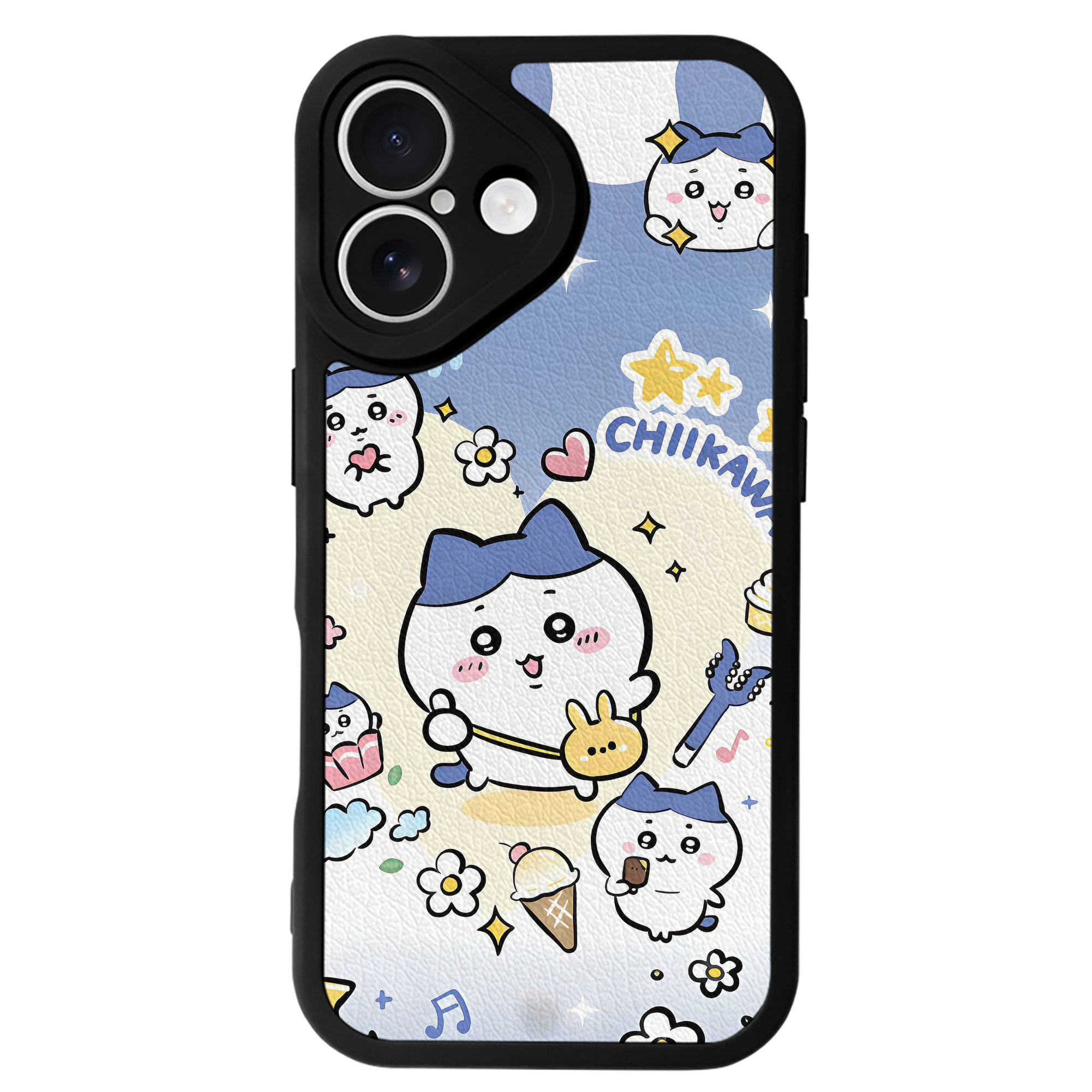 （画像用） ちいかわ Chii-kawa 【iPhone 16シリーズ対応】シリコンスマホケース（レザー調） 材質：シリコン